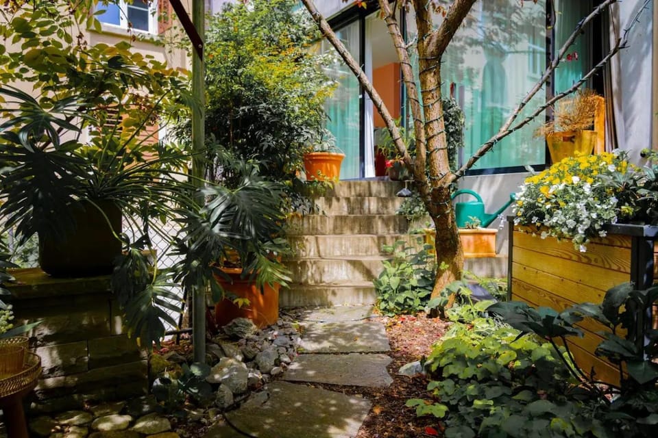 Spring, Day, Garden, Garden view