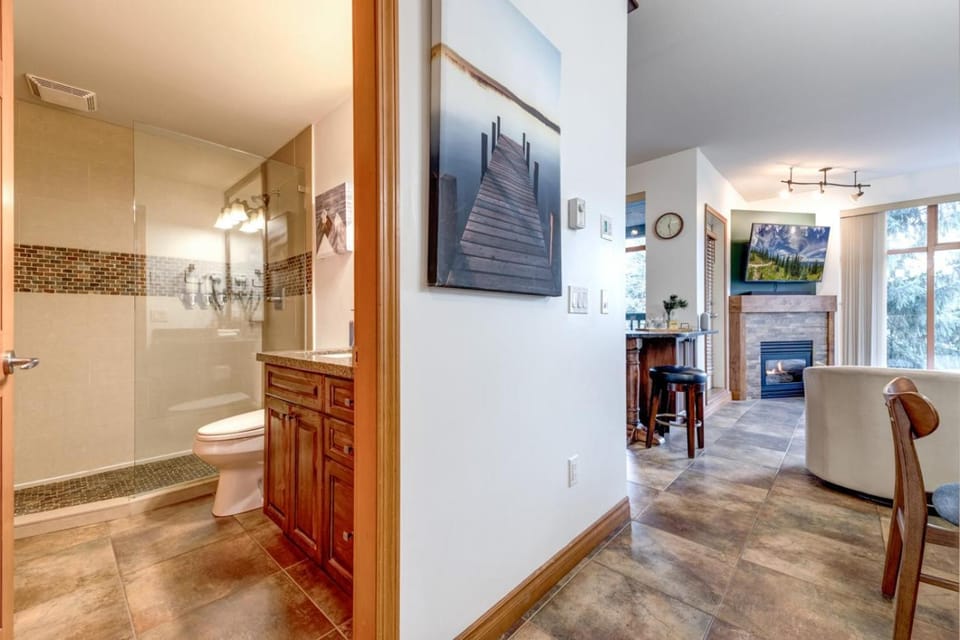 Bathroom, Living room