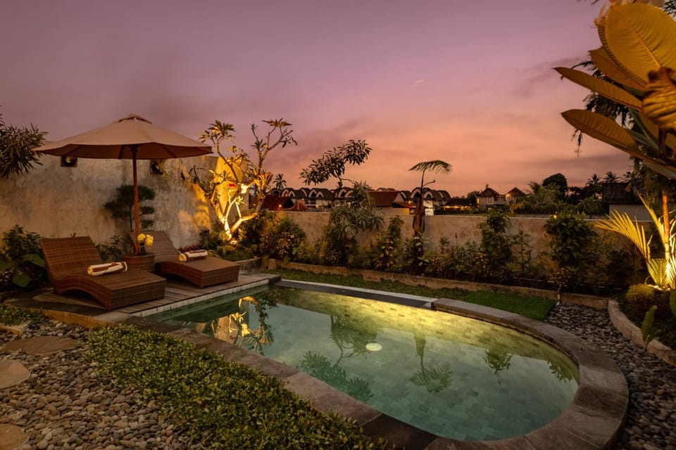 Garden view, Swimming pool, sunbed