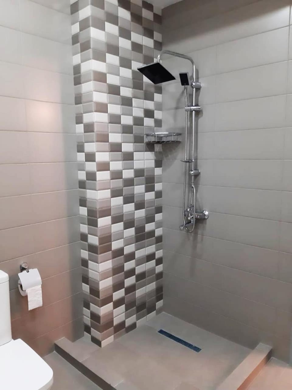 Shower, Toilet, towels