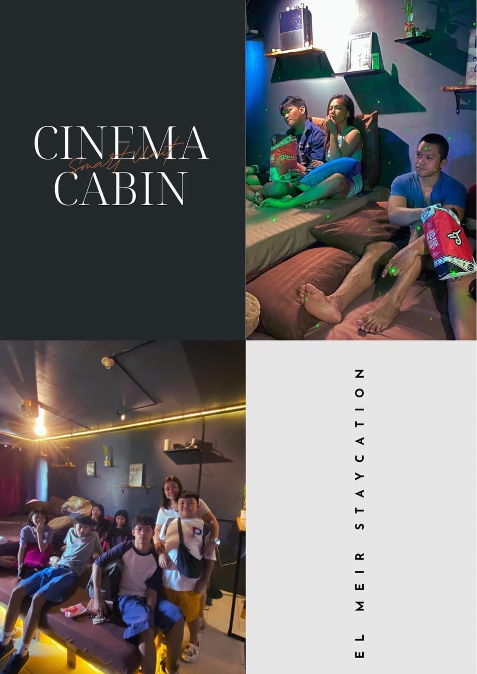 EL MEIR STAYCATION SMART CINEMA CABIN BESIDE ENCHANTED KiNGDOM Cabin in Santa Rosa