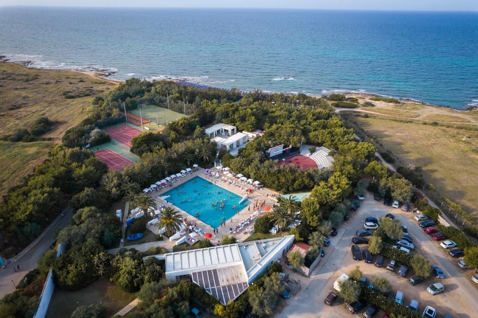 Bird's eye view, Swimming pool, Parking