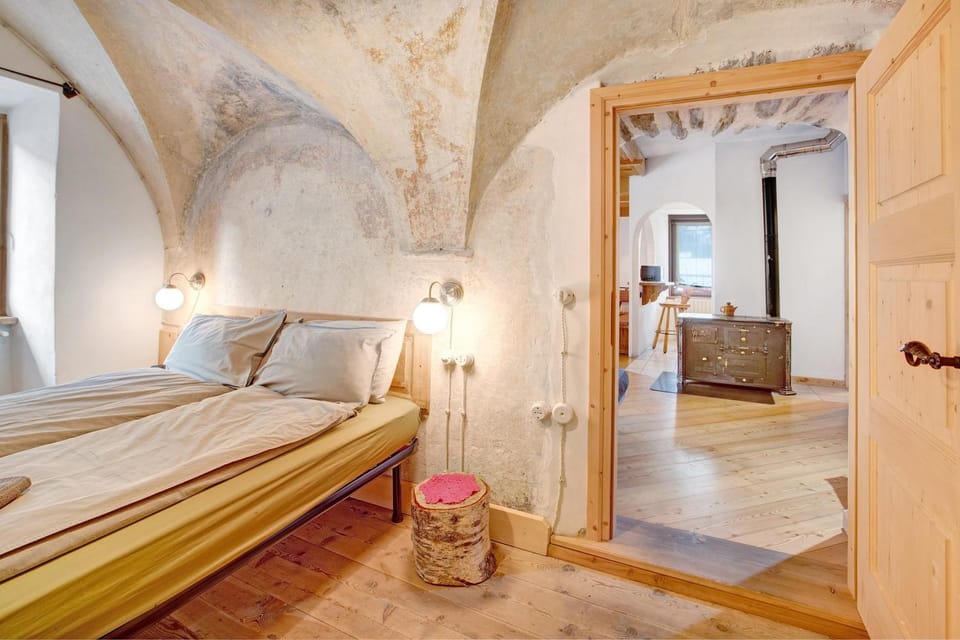 Property building, Living room, Bedroom