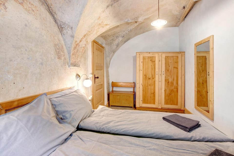 Property building, Living room, Bedroom