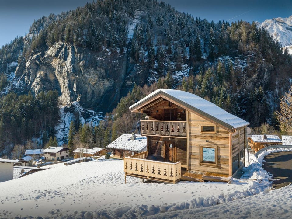 Property building, Natural landscape, Winter, Mountain view