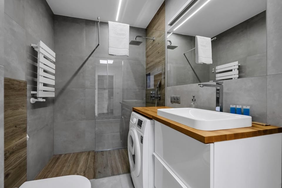Shower, Bathroom, washing machine