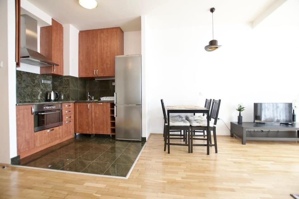 Kitchen or kitchenette, Living room, Dining area