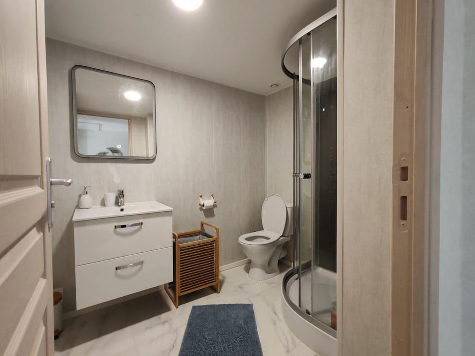 Shower, Toilet, Bathroom, towels