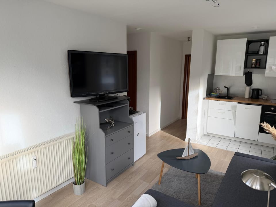 Communal lounge/ TV room, TV and multimedia, Kitchen or kitchenette, Living room, Seating area, Evening entertainment