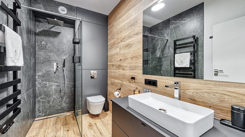 Shower, Toilet, Bathroom, towels