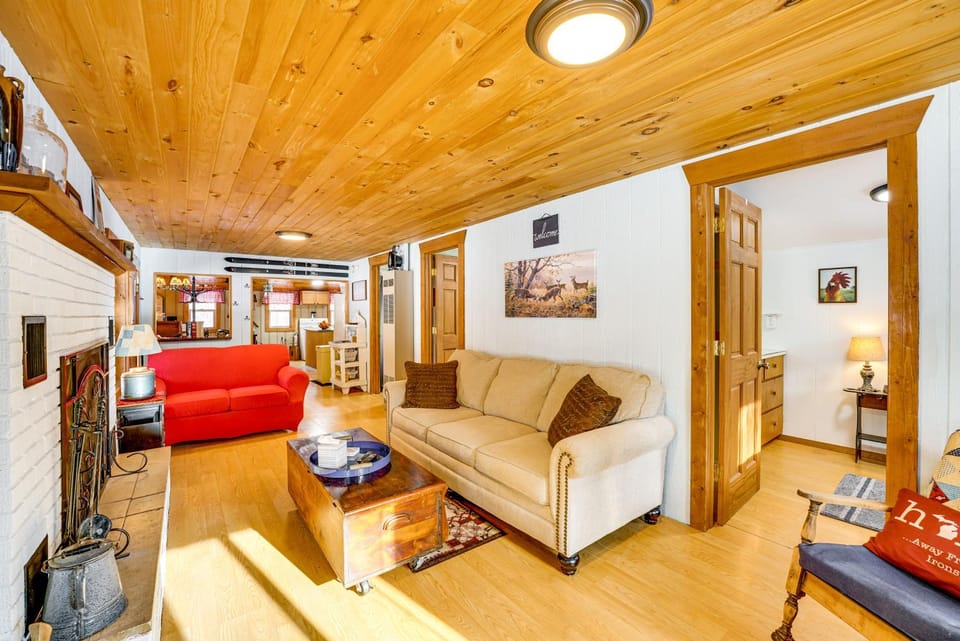 Pet-Friendly Irons Cottage w/ Fire Pit & Fireplace House in Michigan