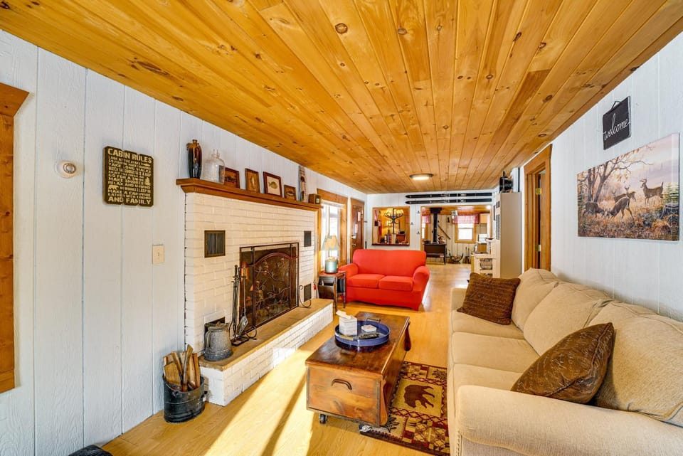 Pet-Friendly Irons Cottage w/ Fire Pit & Fireplace House in Michigan
