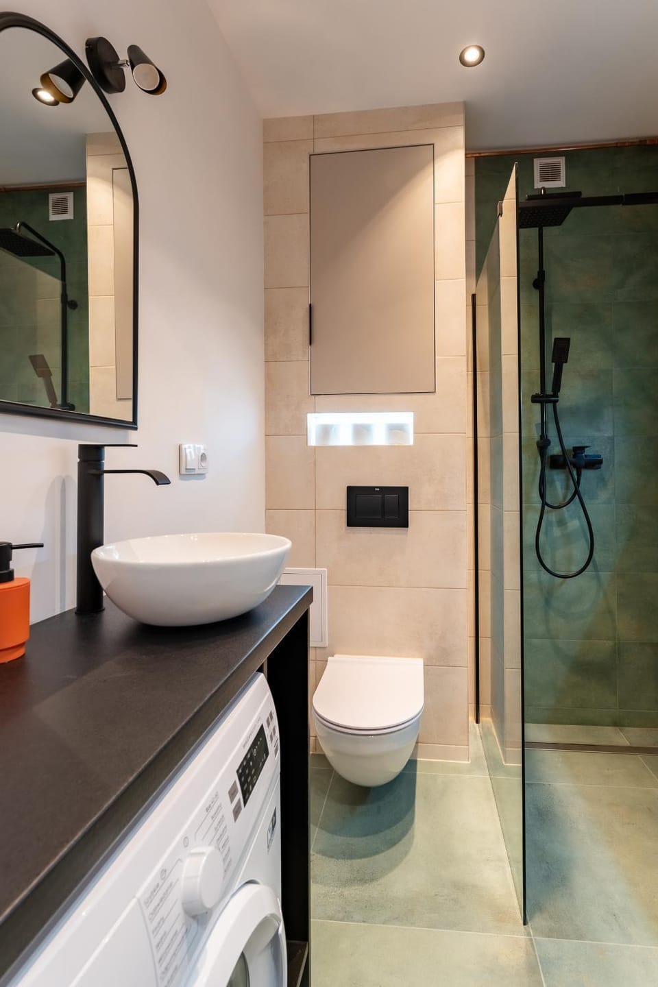 Shower, Toilet, Bathroom, washing machine
