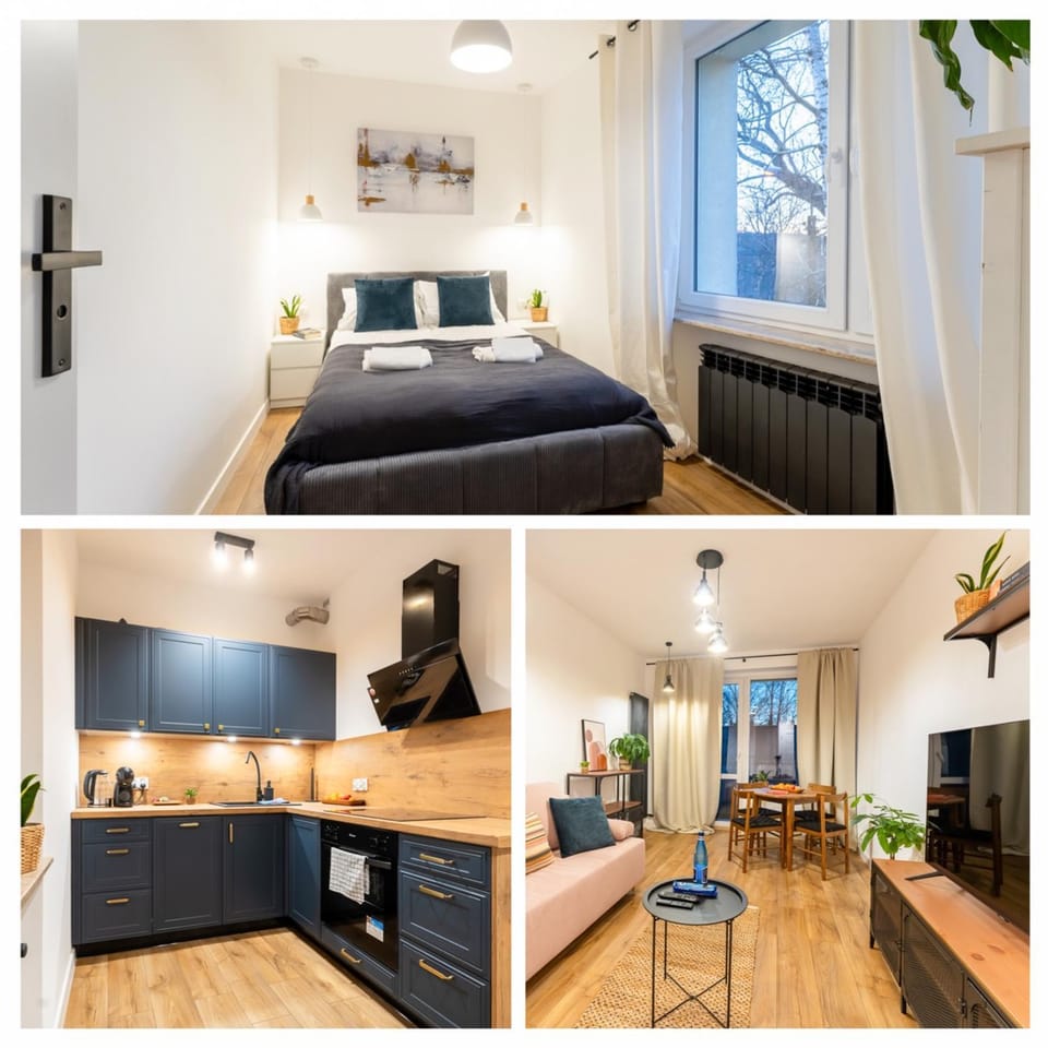 Kitchen or kitchenette, Living room, Bedroom