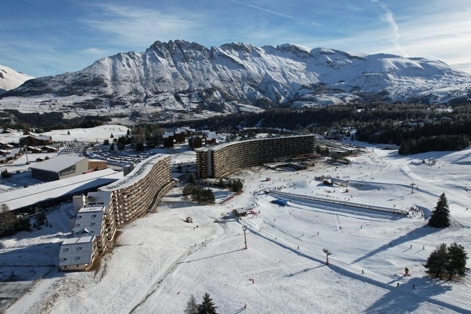 Natural landscape, Bird's eye view, Winter, Mountain view