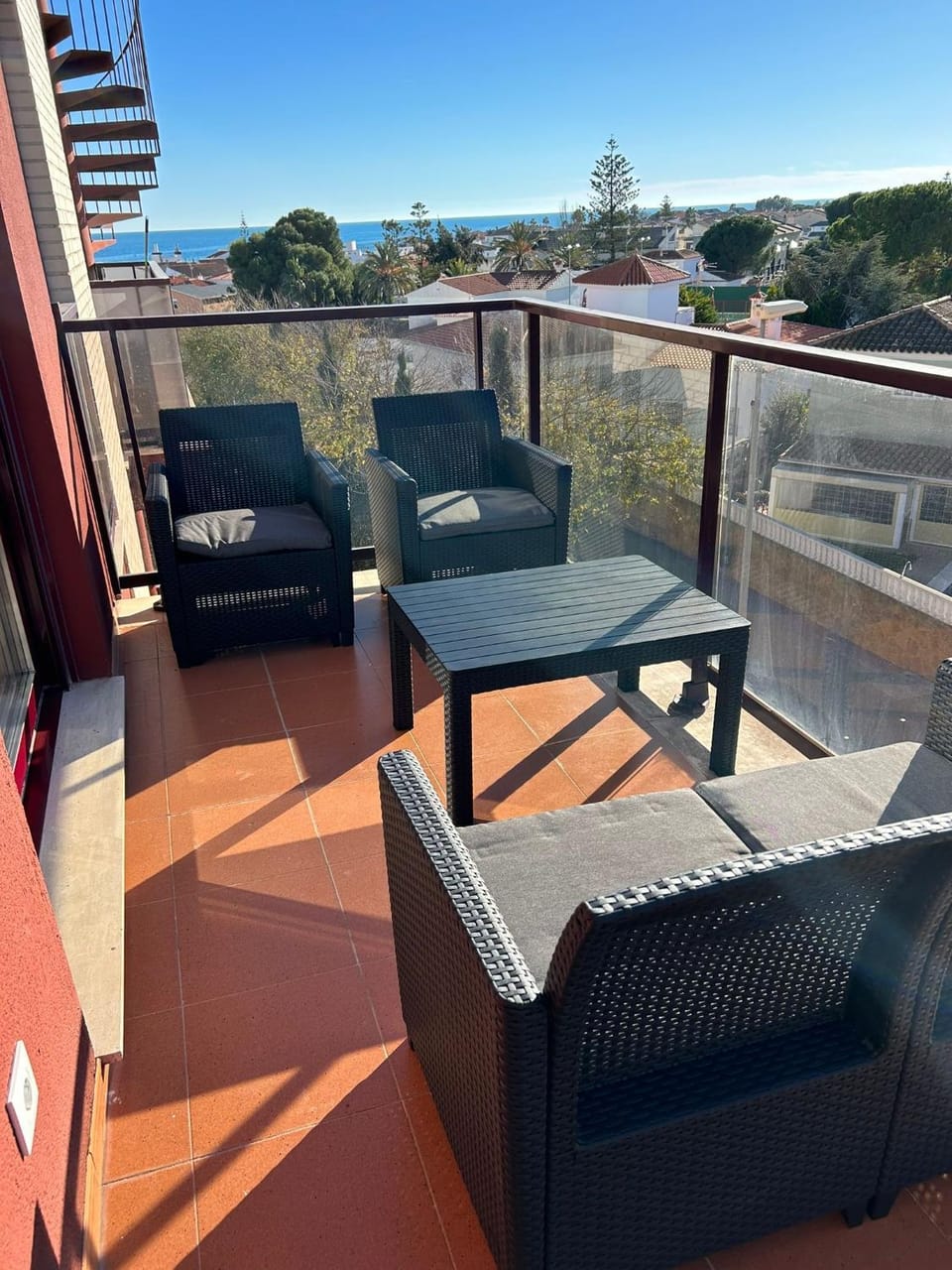 View (from property/room), Balcony/Terrace, Sea view