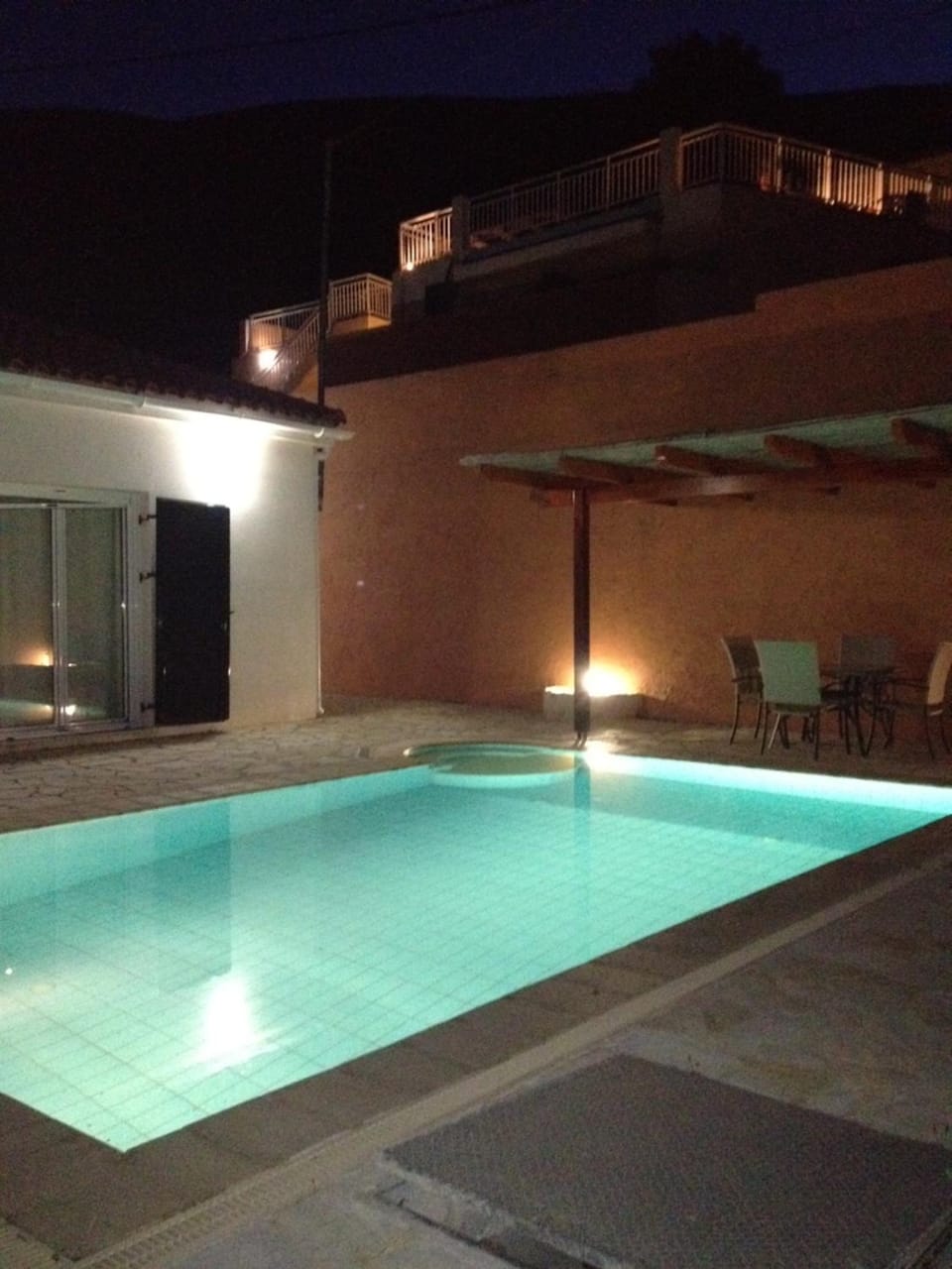 Night, Swimming pool