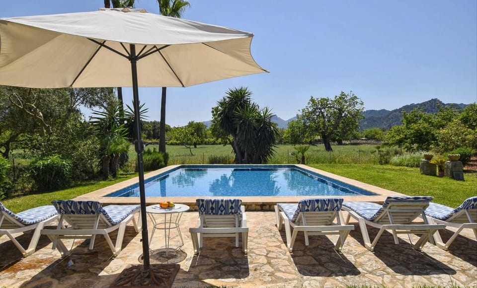 Property building, Living room, Swimming pool