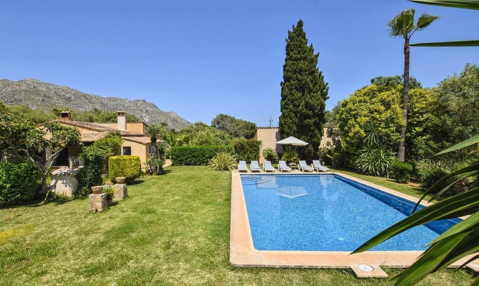 Property building, Living room, Swimming pool