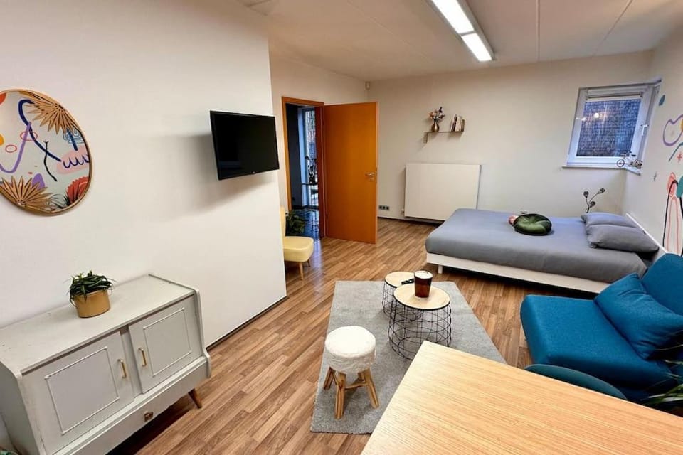 La fresque d'Héloïse - appartement 1 chambre 2 lits doubles Apartment in Hauts-de-France