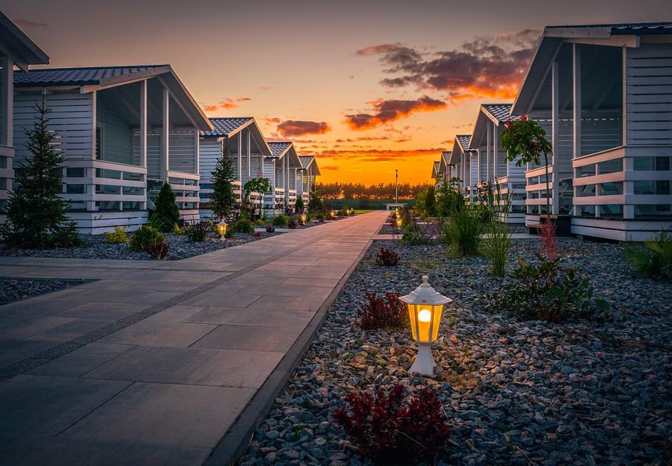 Property building, Sunset