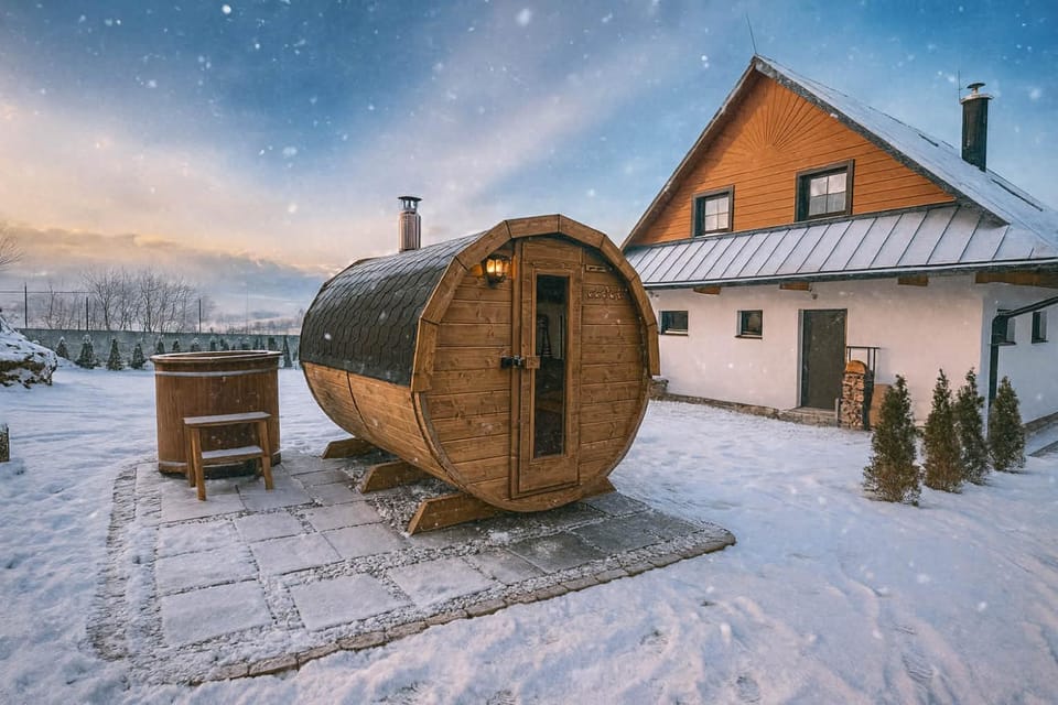 Tatralake Houses with Barrel Sauna - Chaty pri Mare House in Slovakia