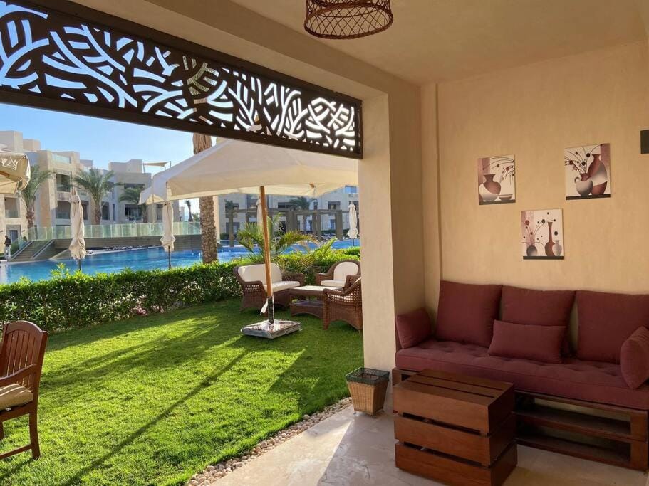 Glamorous 2BR/ Free Beach & Pool Access @ Mangroovy, El Gouna Apartment in Hurghada