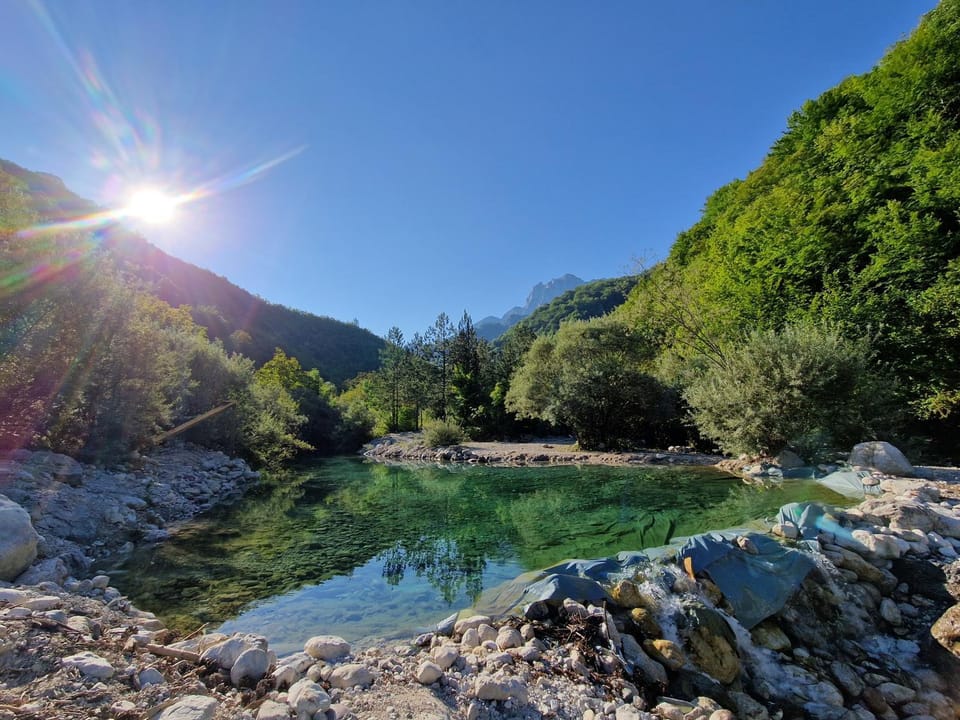 Spring, Day, Mountain view, River view