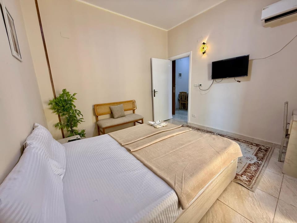 Communal lounge/ TV room, Bed, TV and multimedia, Photo of the whole room, Evening entertainment, Bedroom, air conditioner