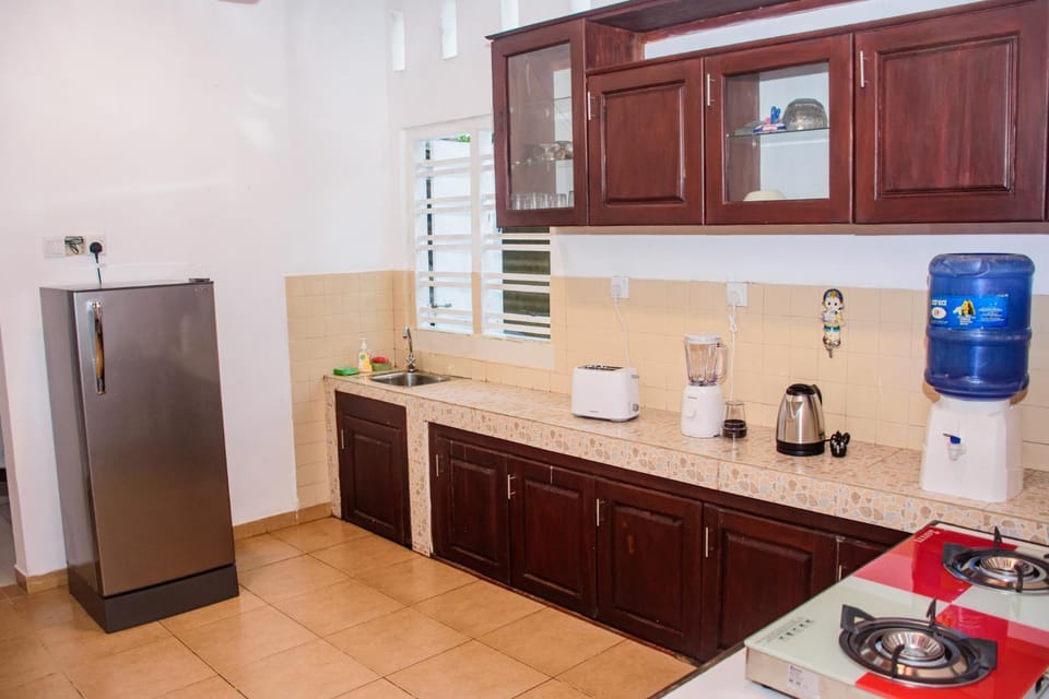 Kitchen or kitchenette, toaster
