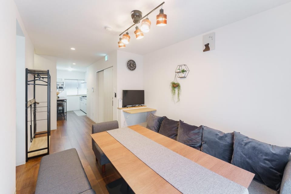 Kitchen or kitchenette, Living room, Dining area