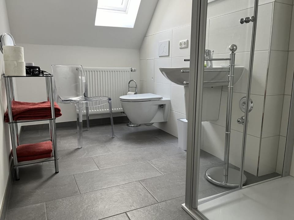 Shower, Toilet, Bathroom, towels