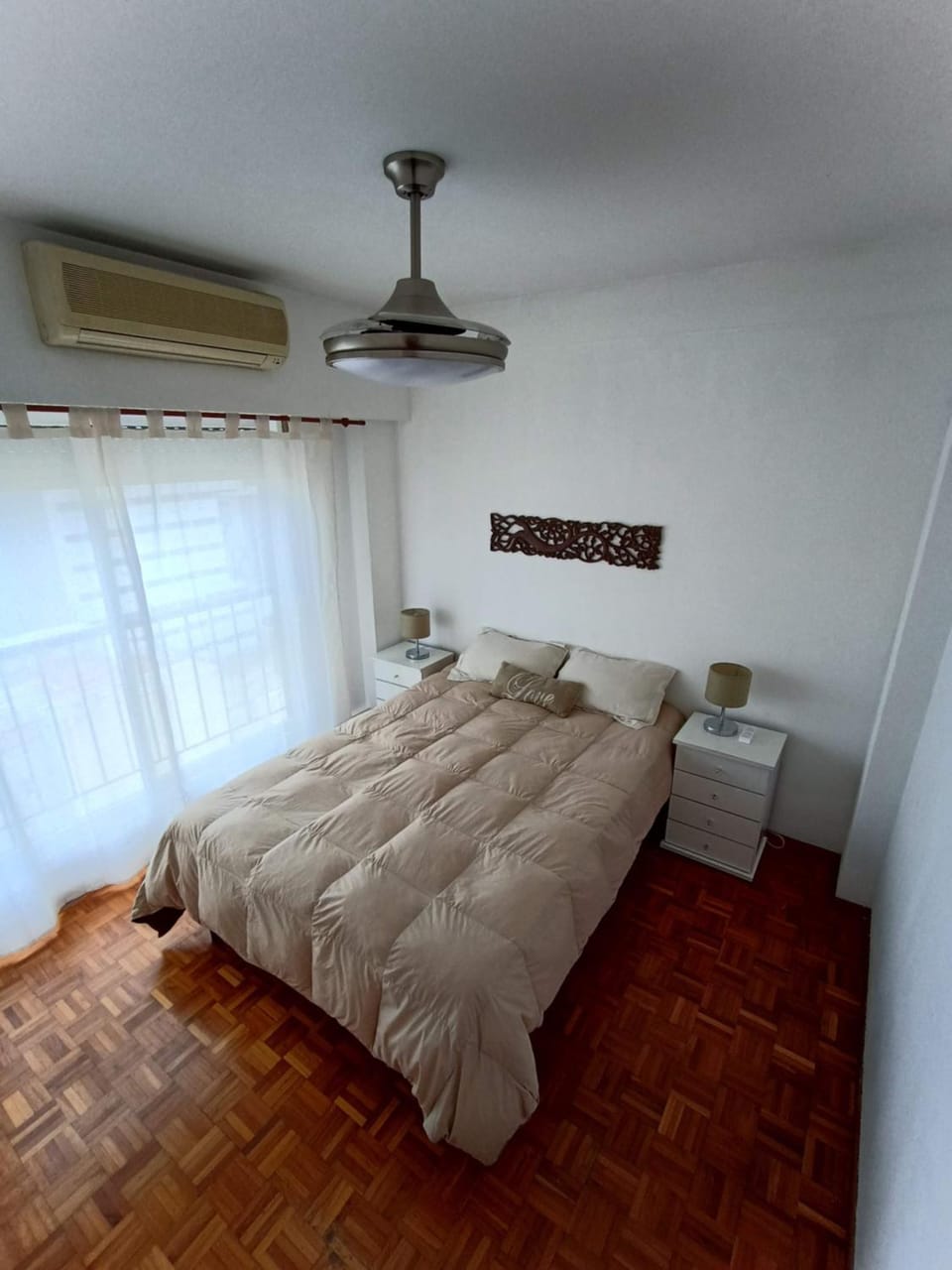 Bed, Bedroom, air conditioner