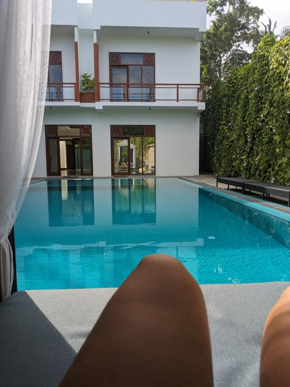Pool view, sunbed