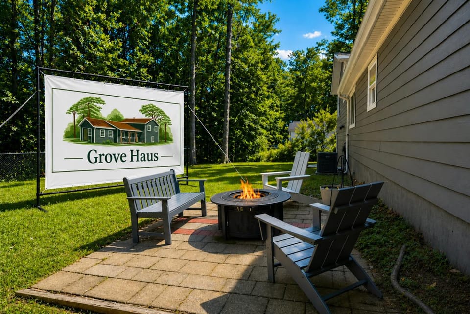 Patio, Natural landscape, Garden, Seating area