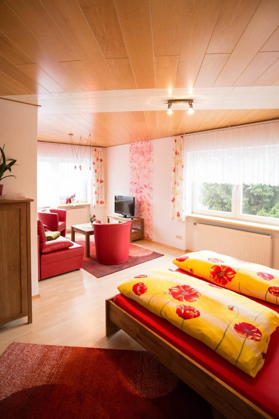 Property building, Living room, Bedroom