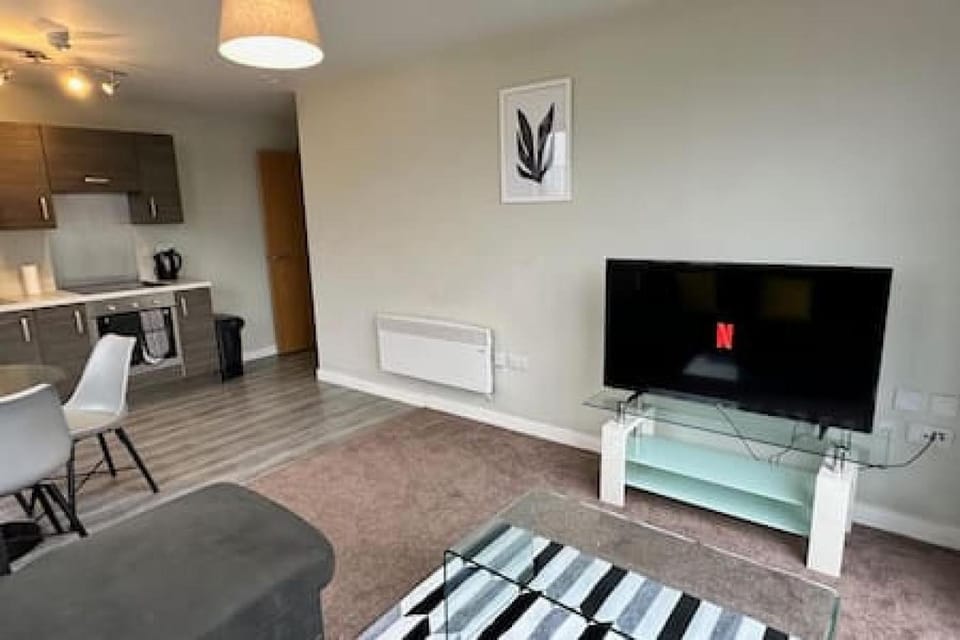 Large 1 Bed MCR Apartment and Huge Terrace Sleeps 4 Apartment in Salford