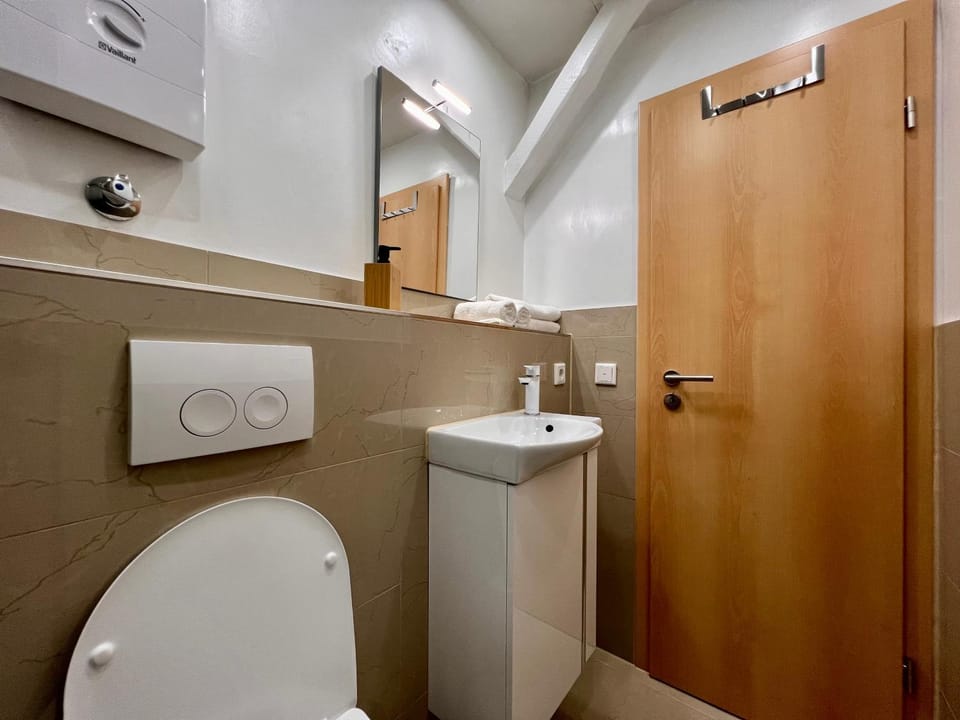 Shower, Toilet, Bathroom, towels, wardrobe
