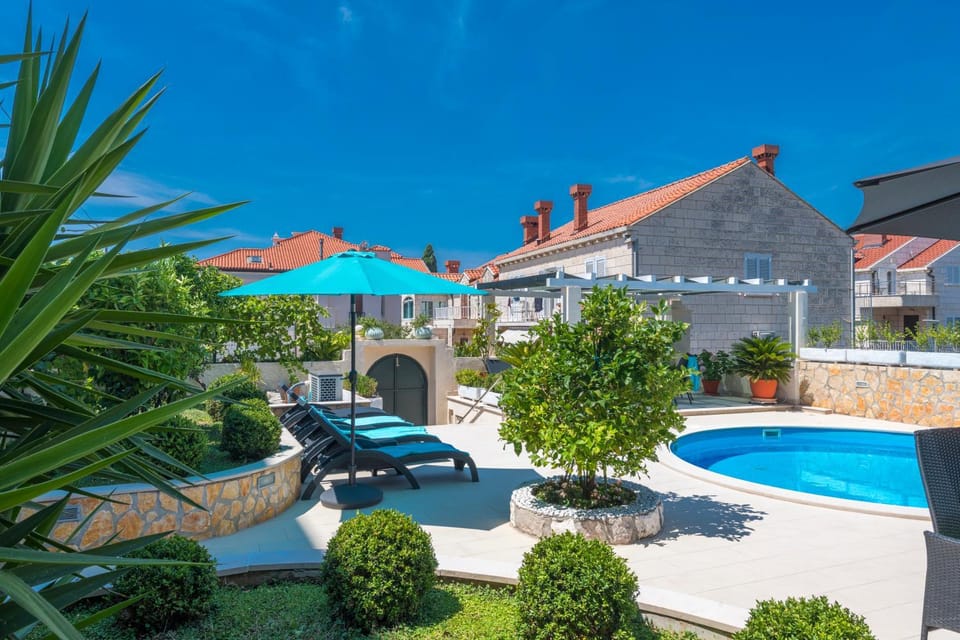 Garden, Swimming pool, sunbed