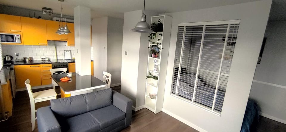 Kitchen or kitchenette, Seating area, Bedroom