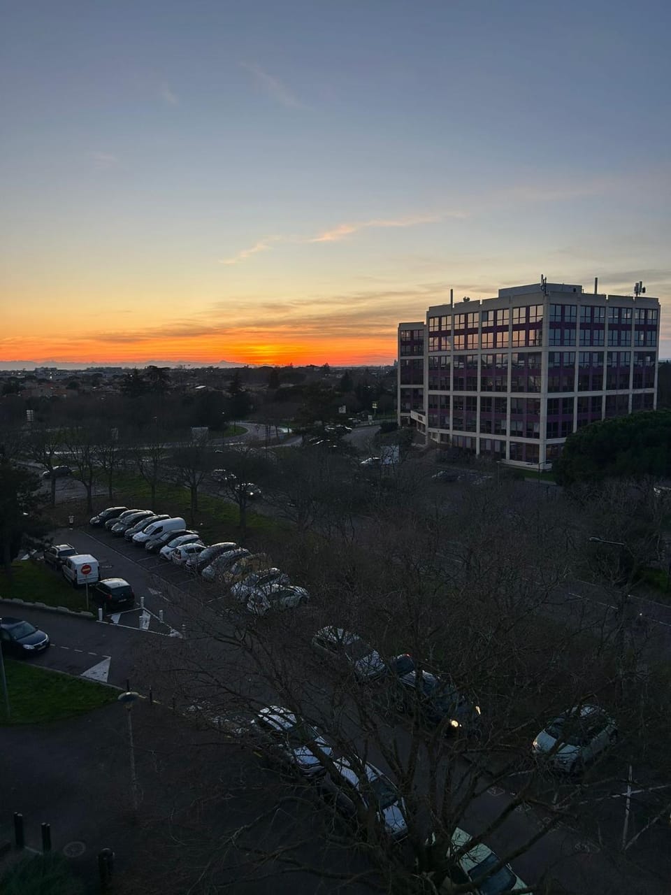 Bird's eye view, Sunrise, Sunset, Parking