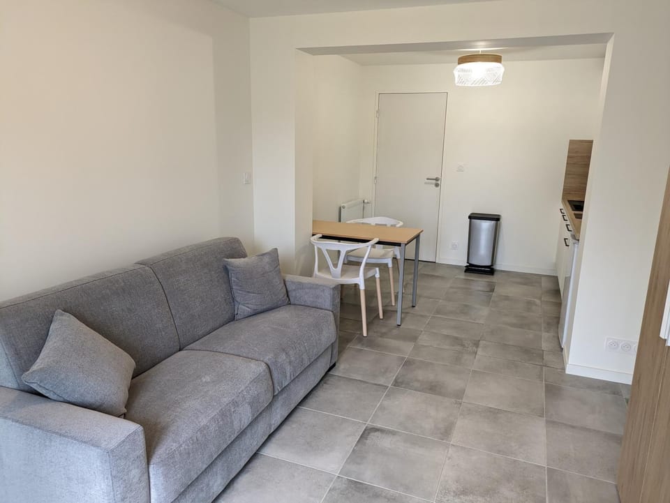Living room, kitchen