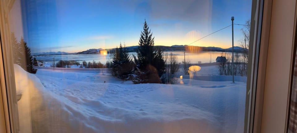 Natural landscape, Winter, Mountain view, Sunrise