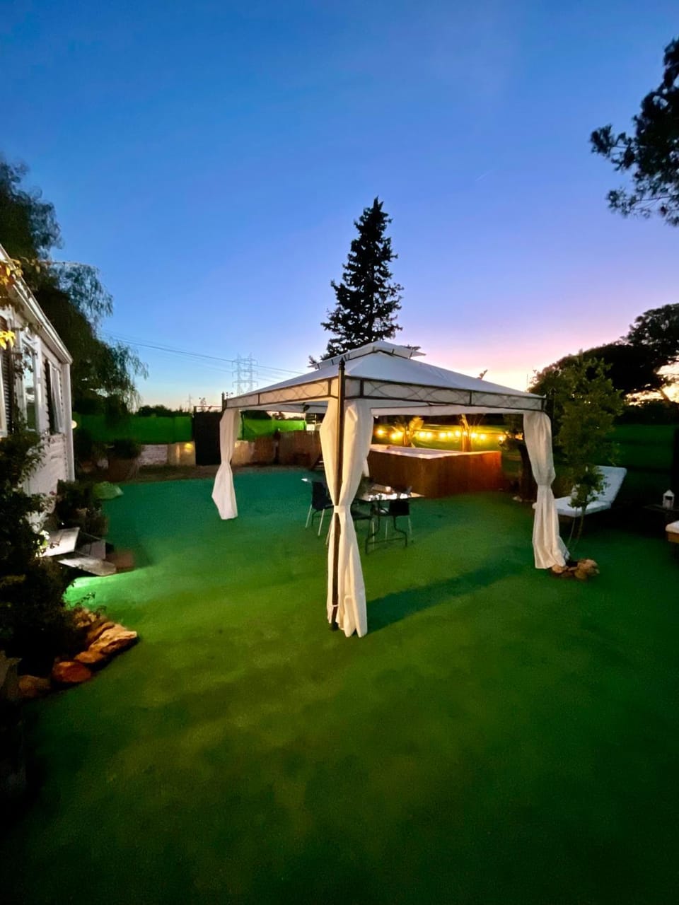 Night, Garden, Garden view
