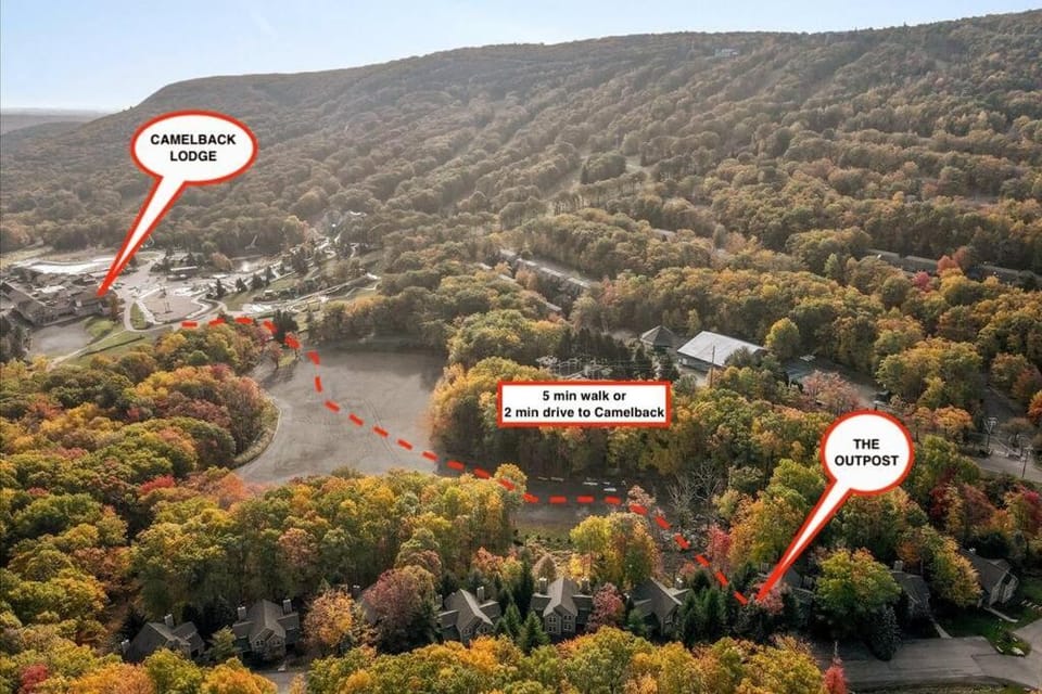 Day, Neighbourhood, Natural landscape, Bird's eye view, Ski School, Skiing, Skiing, Aqua park, Mountain view