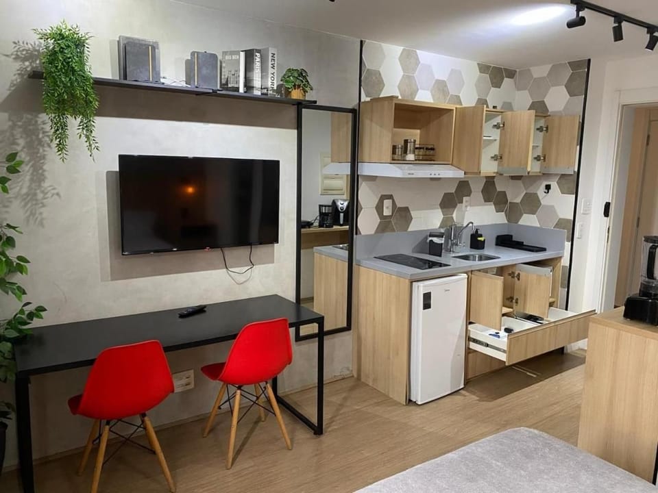 Lindo Studio no Brás com Piscina/Metrô Brás Apartment in Sao Paulo City