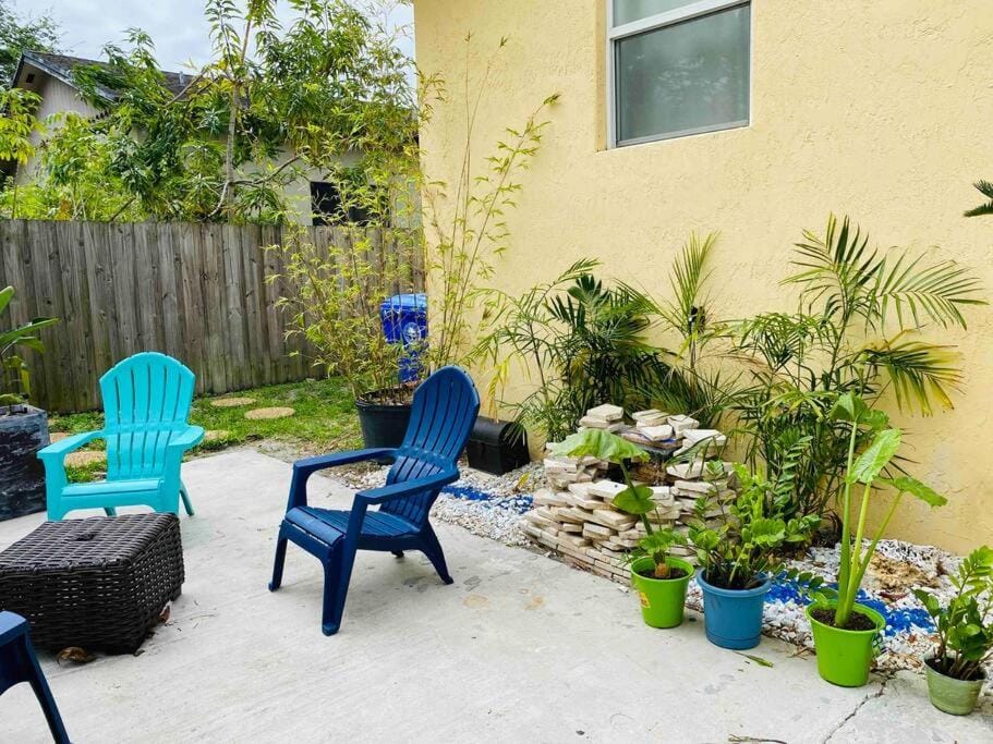 Patio, Spring, Day, Garden view