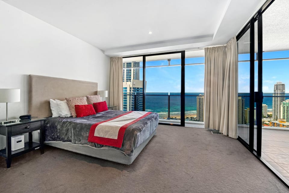 Bed, Day, Balcony/Terrace, Photo of the whole room, Bedroom, Sea view