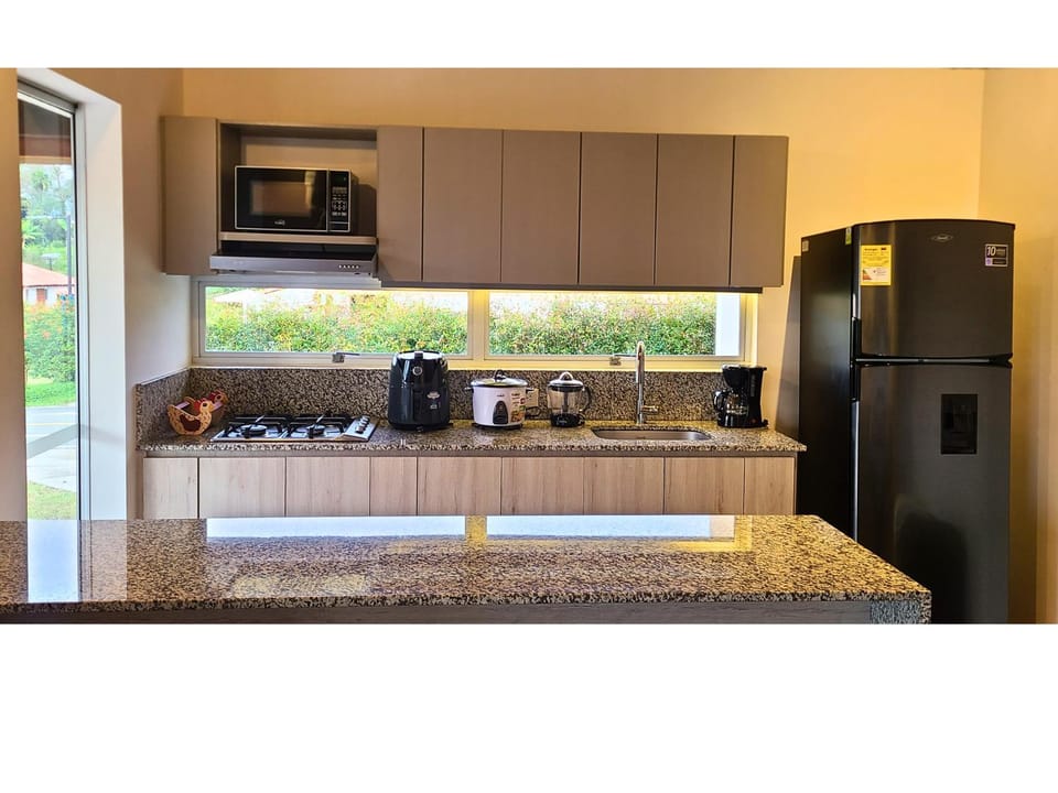 Kitchen or kitchenette, dishwasher, stove