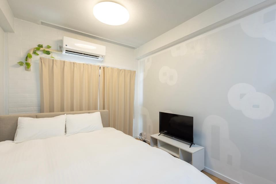Bed, TV and multimedia, Photo of the whole room, Bedroom, air conditioner